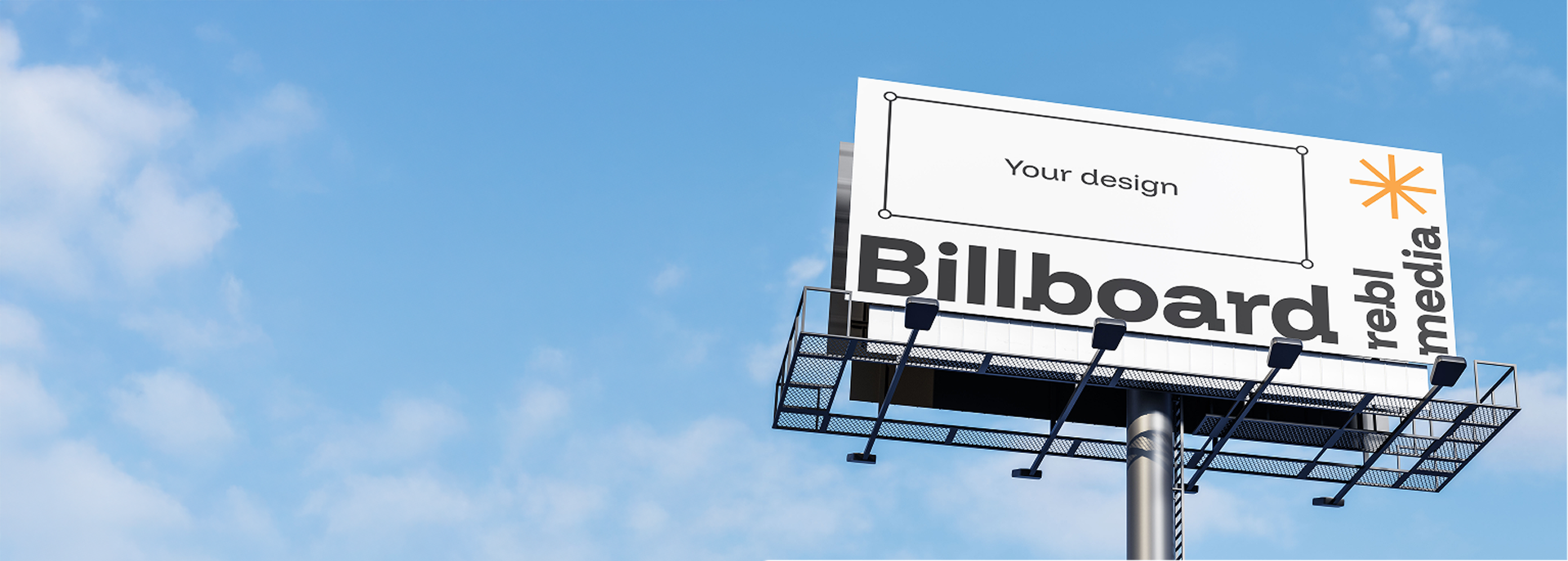 Rebl Media reclamebord